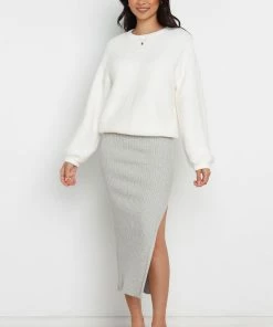 PUP30 Briggs Knit Sweater - White