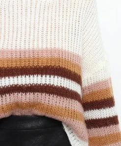 PUP52 Bronte Knit Sweater - Pink Stripe For The Bride