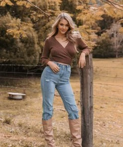 PUP4 Clothing Brother Knit Sweater - Chocolate Brown