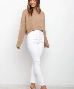 PUP5 Brumby Knit Sweater - Brown Clothing