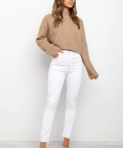 PUP5 Brumby Knit Sweater - Brown Clothing