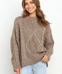 PUP42 Buckland Knit Sweater - Taupe