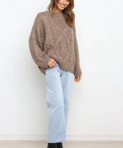 PUP42 Buckland Knit Sweater - Taupe