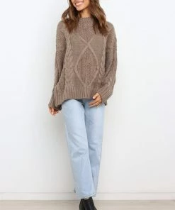 PUP42 Buckland Knit Sweater - Taupe