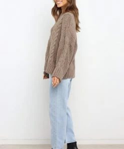 PUP42 Buckland Knit Sweater - Taupe