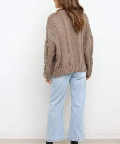 PUP42 Buckland Knit Sweater - Taupe