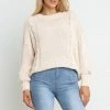 PUP4 Cammy Knit Sweater - Cream Bump Friendly