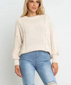 PUP4 Cammy Knit Sweater - Cream Bump Friendly