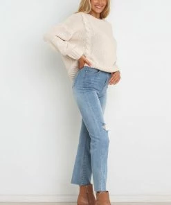 PUP4 Cammy Knit Sweater - Cream Bump Friendly