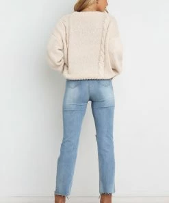 PUP4 Cammy Knit Sweater - Cream Bump Friendly