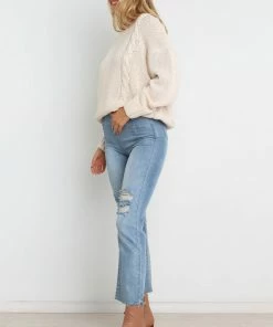 PUP4 Cammy Knit Sweater - Cream Bump Friendly