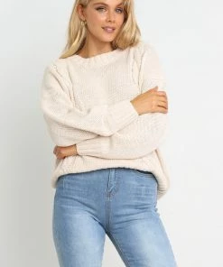 PUP4 Cammy Knit Sweater - Cream Bump Friendly