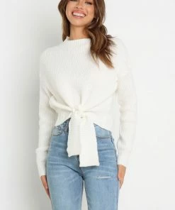 PUP44 Captivate Knit Sweater - Cream Clothing