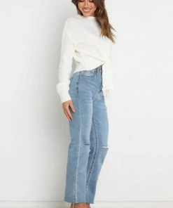 PUP44 Captivate Knit Sweater - Cream Clothing