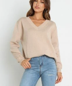 PUP4 Carla Knit Sweater - Beige