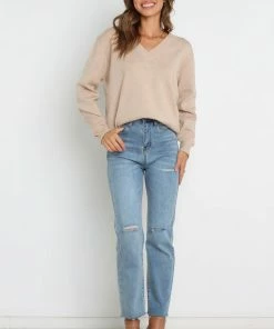 PUP4 Carla Knit Sweater - Beige