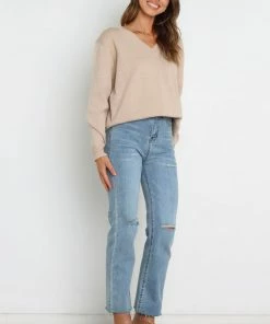 PUP4 Carla Knit Sweater - Beige