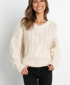 PUP4 For The Bride Ceylon Knit Sweater - Cream