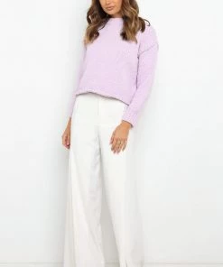 PUP52 Debut Knit Sweater - Lilac Clothing