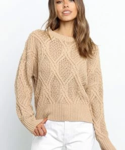 PUP4 Clothing Dodie Knit Sweater - Camel