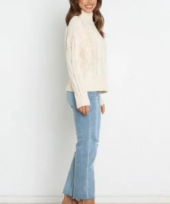 PUP4 Emily Knit Sweater - Cream Clothing