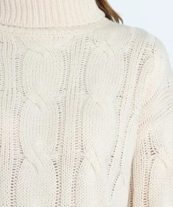 PUP4 Emily Knit Sweater - Cream Clothing