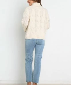 PUP4 Emily Knit Sweater - Cream Clothing