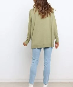 PUP50 Clothing Fleur Knit Sweater - Green