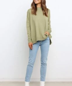 PUP50 Clothing Fleur Knit Sweater - Green