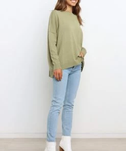 PUP50 Clothing Fleur Knit Sweater - Green