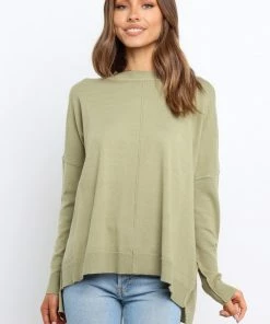 PUP50 Clothing Fleur Knit Sweater - Green
