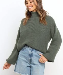 PUP4 Freddie Knit Sweater - Green Clothing