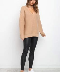 PUP16 Clothing Glade Knit Sweater - Tan