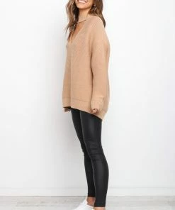 PUP16 Clothing Glade Knit Sweater - Tan