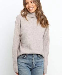 PUP50 Greta Knit Sweater - Grey Clothing