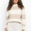 PUP50 Hailee Knit Sweater - Beige Stripe