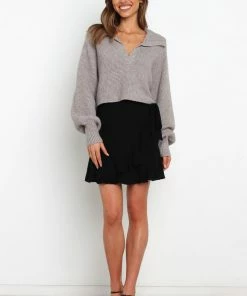 PUP4 Clothing Harrison Knit Sweater - Grey