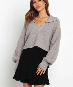 PUP4 Clothing Harrison Knit Sweater - Grey