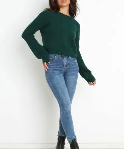 PUP4 Henrie Knit Sweater - Emerald Clothing