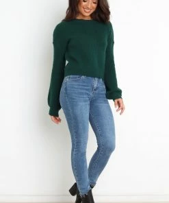 PUP4 Henrie Knit Sweater - Emerald Clothing