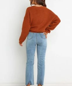 PUP58 Hinterland Knit Sweater - Rust Clothing