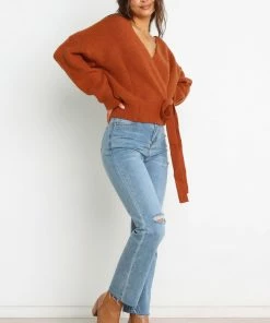 PUP58 Hinterland Knit Sweater - Rust Clothing