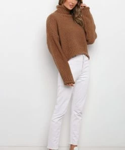 PUP3 Clothing Iovita Knit Sweater - Brown