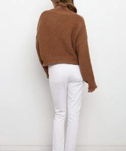 PUP3 Clothing Iovita Knit Sweater - Brown