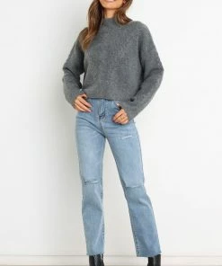 PUP53 Jeremo Knit Sweater - Dark Grey Clothing