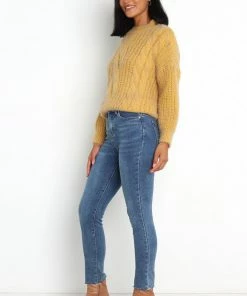 PUP20 Jessica Knit Sweater - Mustard Clothing