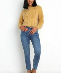 PUP20 Jessica Knit Sweater - Mustard Clothing