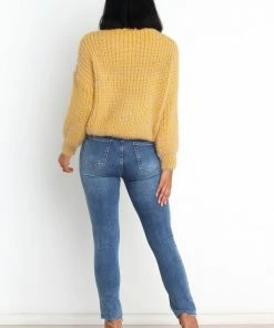 PUP20 Jessica Knit Sweater - Mustard Clothing