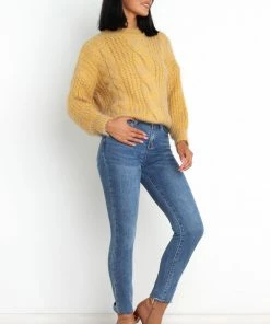 PUP20 Jessica Knit Sweater - Mustard Clothing