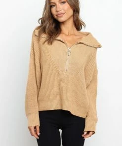 PUP14 Kerry Knit Sweater - Camel